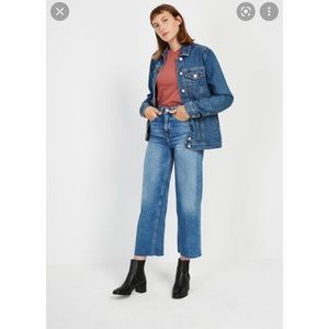 Frank & Oak Nina Wide Leg Denim Jean in Indigo Blue size 26